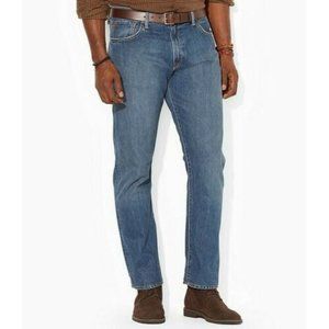Polo Ralph Lauren Men's Big & Tall Hampton Straight Fit Jeans Stanton Wash 50x32